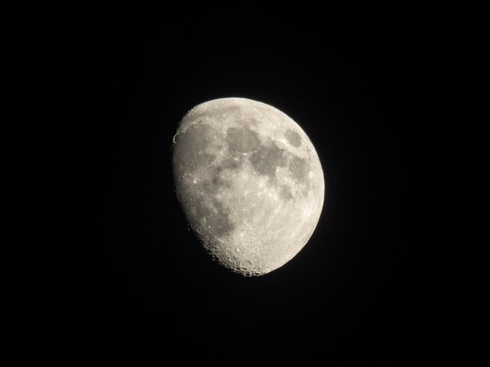 moon dark night sky