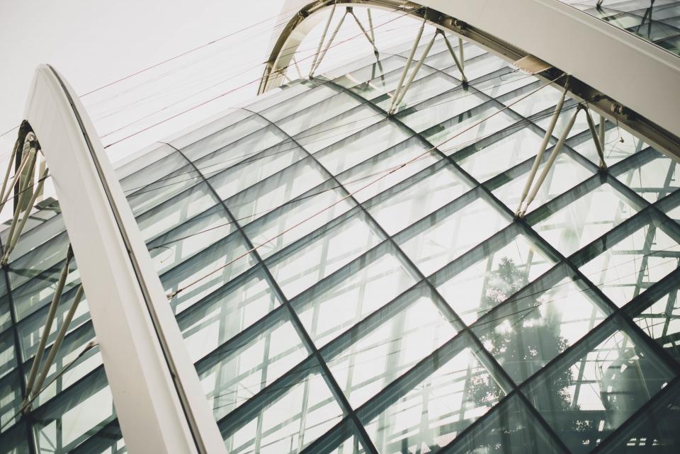 architecture, building, infrastructure, glass, steel, metal, reflection ...