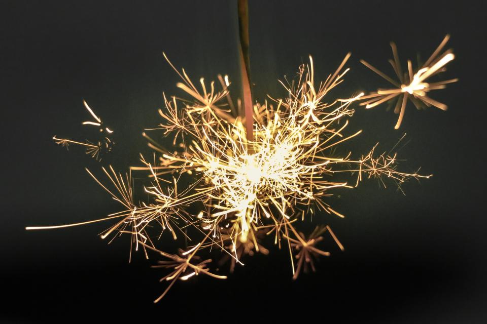 sparks sparklers celebration party night