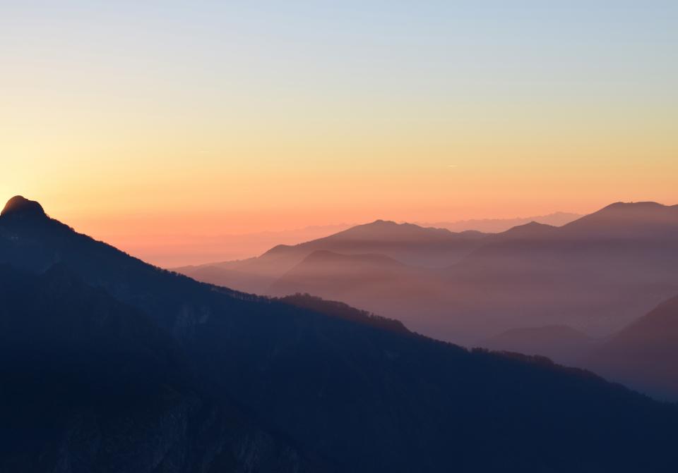 sunset sky cloud mountain landscape nature outdoor dark silhouette