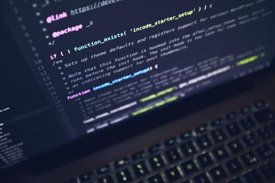 computer keyboard electronics modern technology business office work data code coding programming