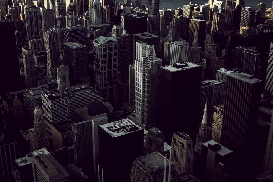 architecture buildings infrastructure skyscraper tower city urban skyline rooftops
