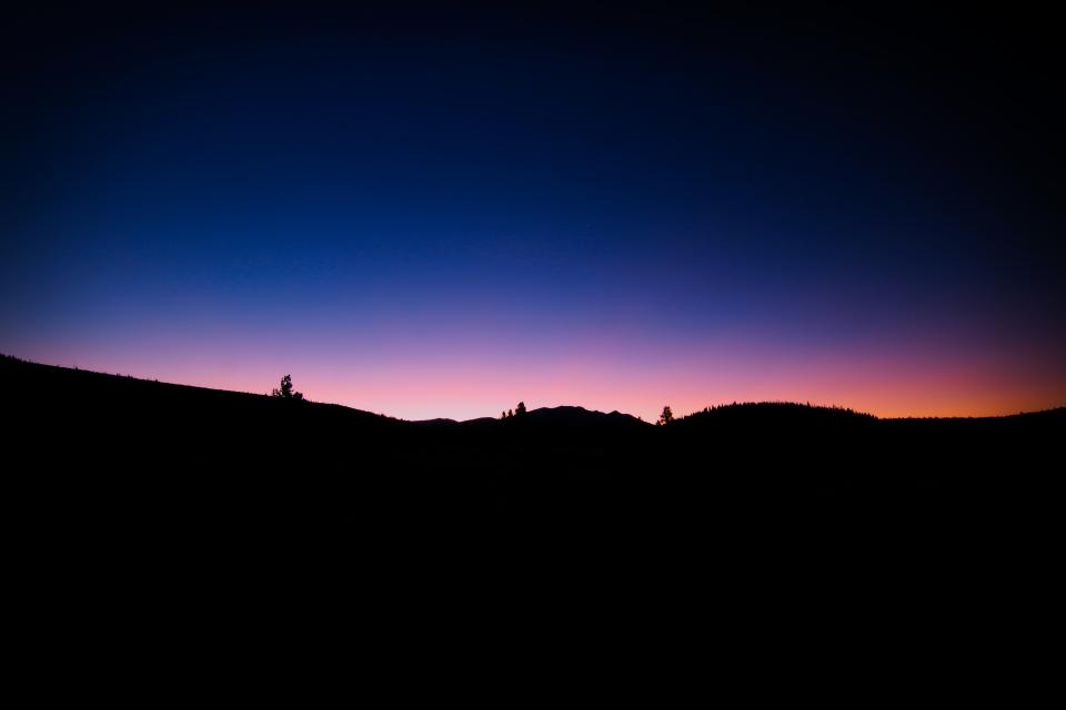 dark mountain highland landscape nature cloud sky sunset silhouette