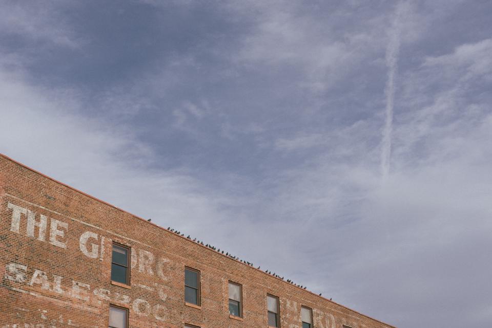architecture building infrastructure blue sky roof