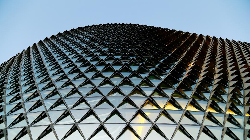 architecture building modern art structure lines linear shapes patterns perspective sky