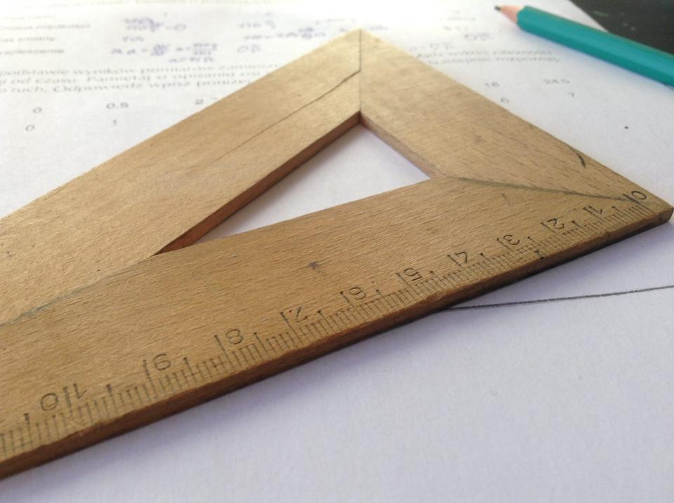 ruler measurement pencil paper school education learn