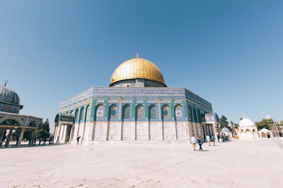 architecture, building, infrastructure, blue, sky, islam, shrine, dome ...