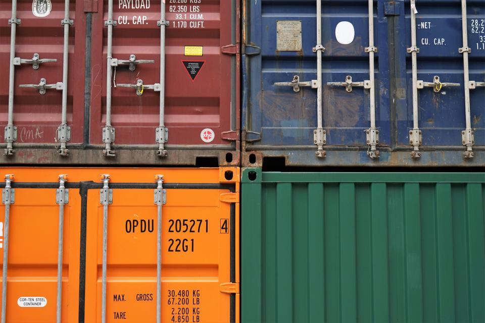 container, van, export, travel, cargo, wharf, logistics