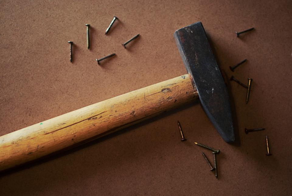 hammer nails tools objects