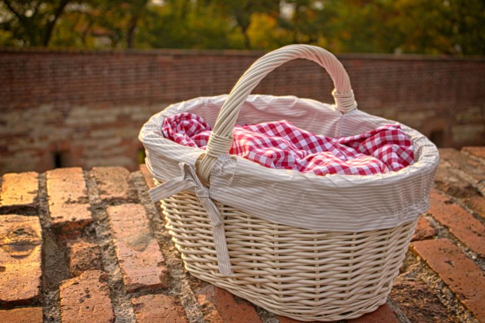 basket, blur, outdoor, picnic, nature