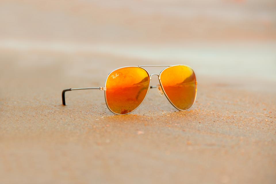 sunglasses eyewear ray-ban fashion beach coast shore travel